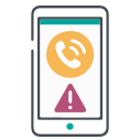mobile phone scam icon