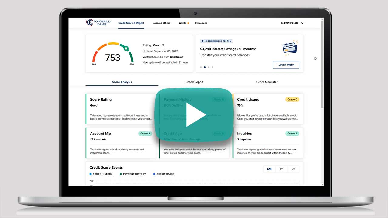 Digital Banking | Credit Score Journey video
